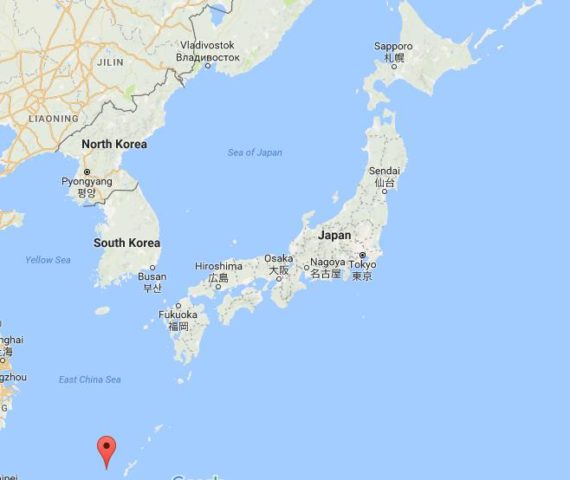 Location of Kume-Shina on map Japan
