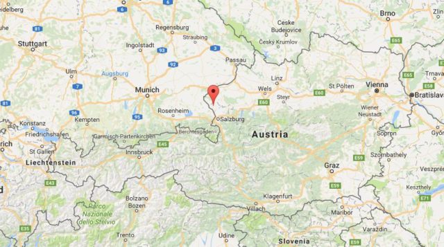 Location Lamprecht on map Austria
