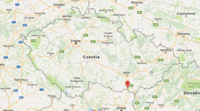 Location Mikulov on map Czechia