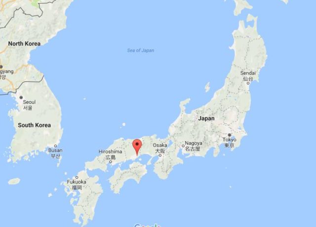 Location of Setouchi on map Japan