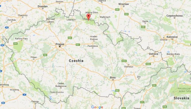 Location Spindleruv Mlyn on map Czechia