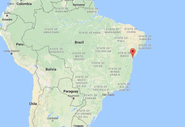 Location Tinhare Archipelago on map Brazil