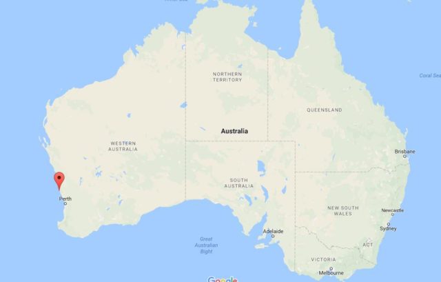 Location of Wedge Island on map Australia