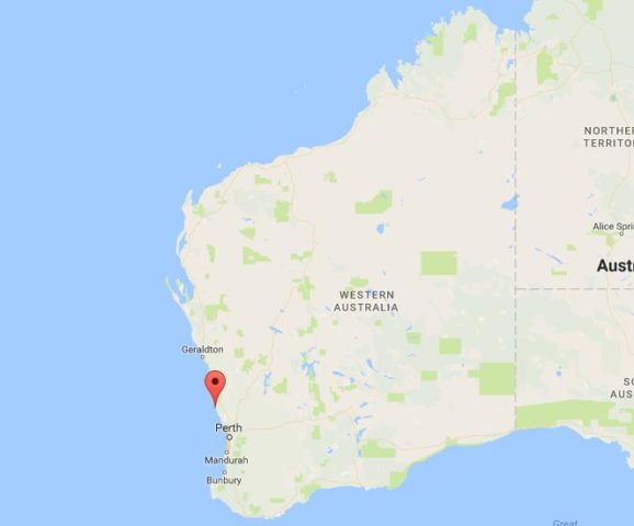 Location of Wedge Island on map Western Australia
