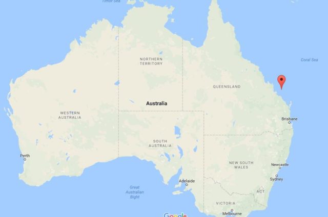 Location of Wilson Island on map Australia