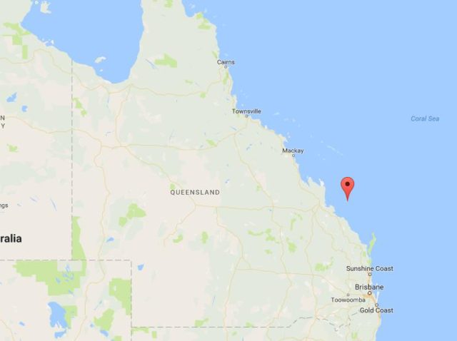 Location of Wilson Island on map Queensland
