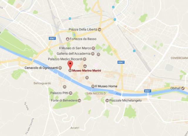 Location of Museo Marino Marini on map Florence