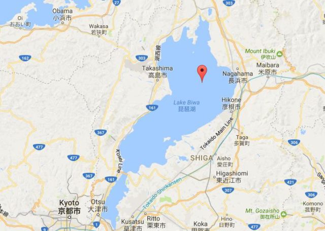 Map of Lake Biwa Japan
