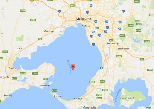 Map of Port Phillip Bay Australia