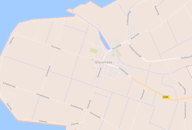 Map of Stavenisse Netherlands