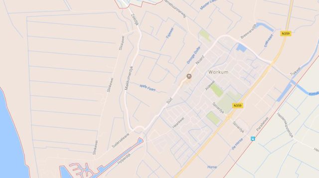Map of Workum Netherlands