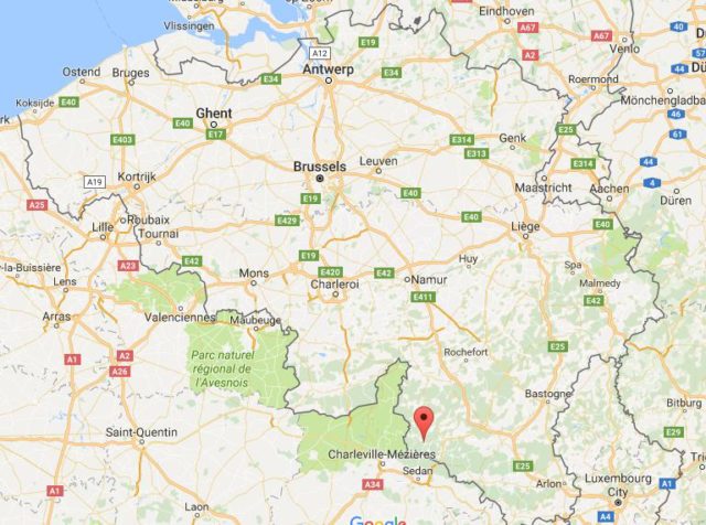 Location Alle on map Belgium