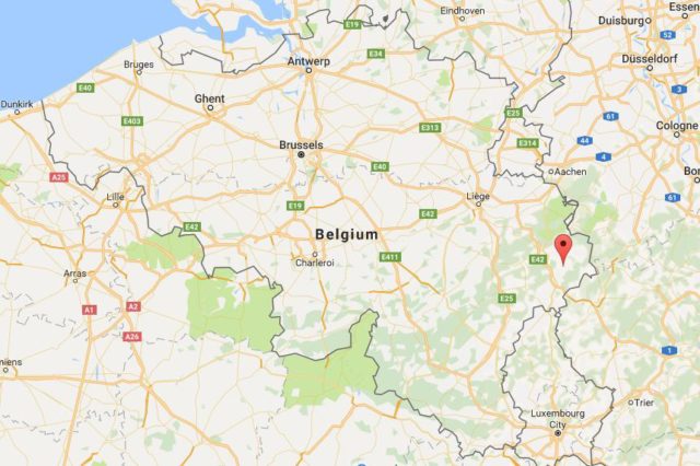 Location Amel on map Belgium