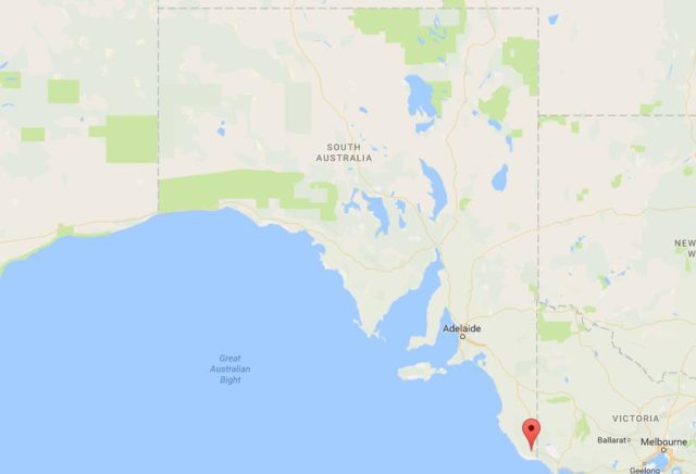 Location Blue Lake on map South Australia