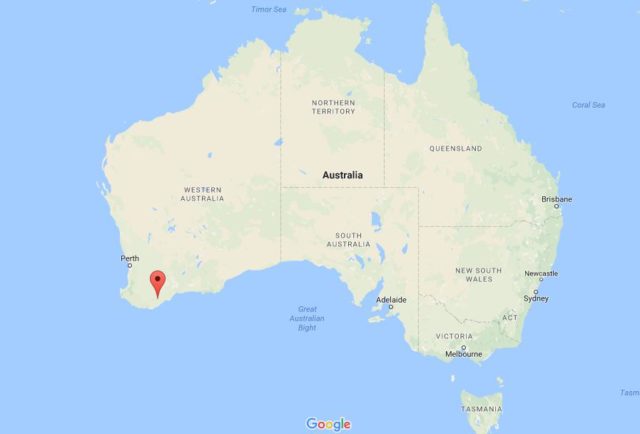 Location Bluff Knoll on map Australia