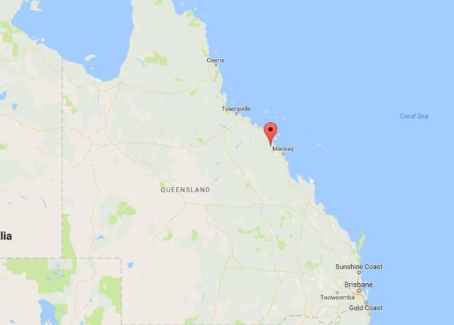 Location Clarke Range on map Queensland