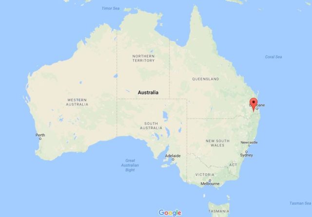 Location Cunningham's Gap on map Australia