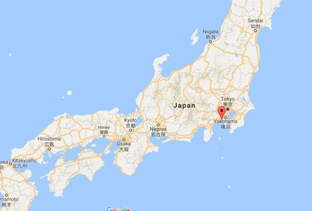 Location of Enoshima on map Japan