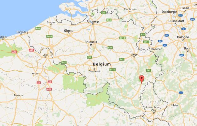Location Houffalize on map Belgium