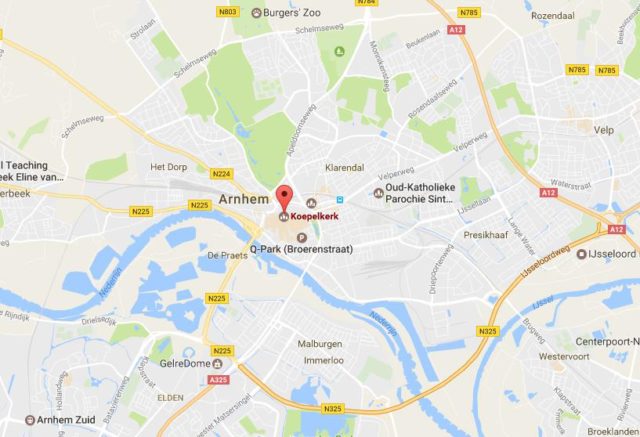 Location Koepel Church on map Arnhem