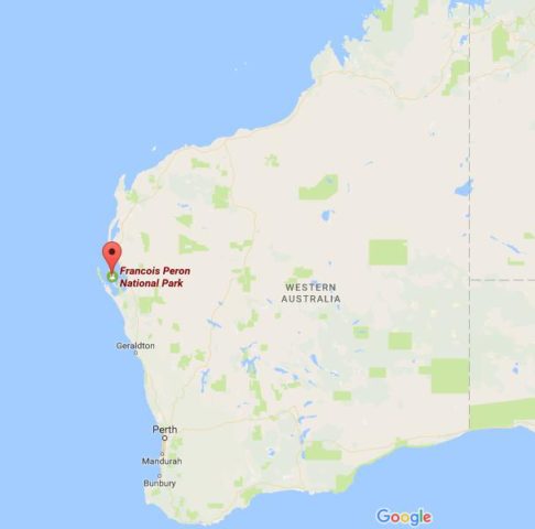 Location Peron Peninsula on map Western Australia