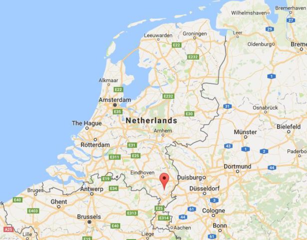 Location Roggel on map Netherlands