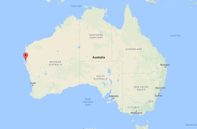Location Shark Bay on map Australia
