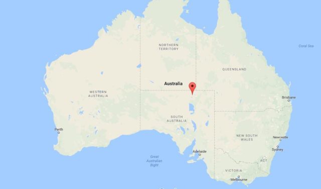Location Simpson Desert on map Australia