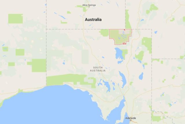 Location Simpson Desert on map South Australia