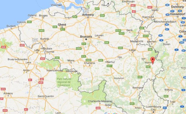 Location Waimes on map Belgium