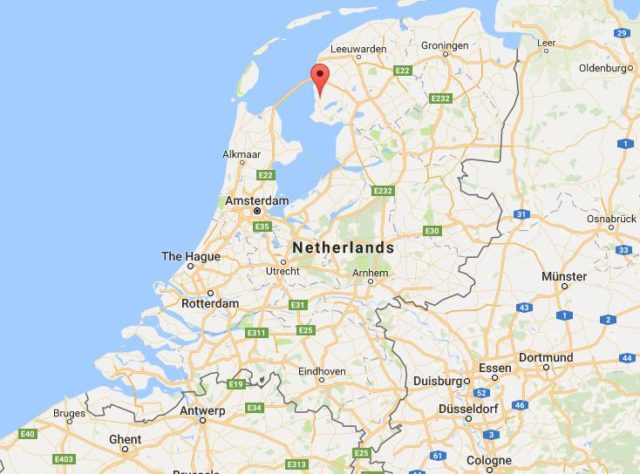 Location Workum on map Netherlands