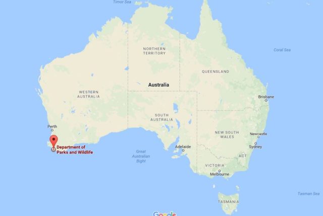 Location d'Entrecasteaux National Park on map Australia