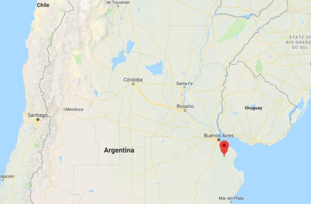 Location of Chascomus on map Argentina