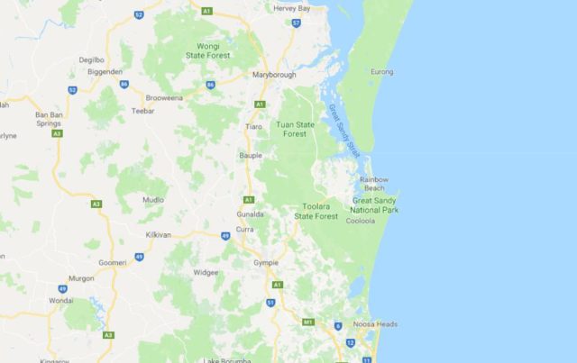 Map of Great Sandy National Park Australia