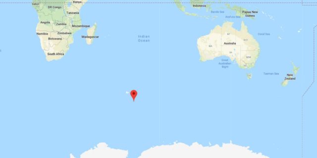 Location of Heard Island and McDonald Islands on World Map