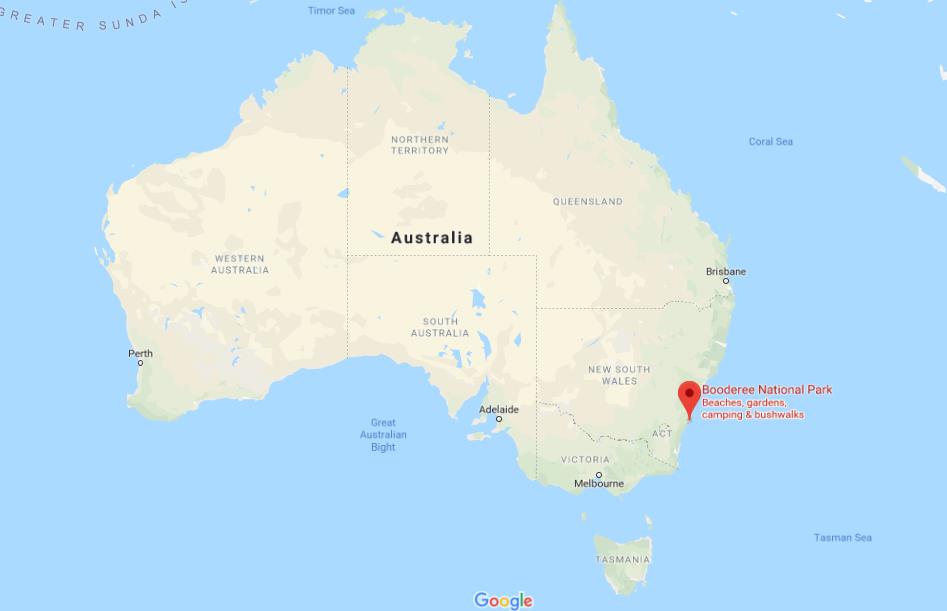Where Is Booderee National Park On Map Of Australia