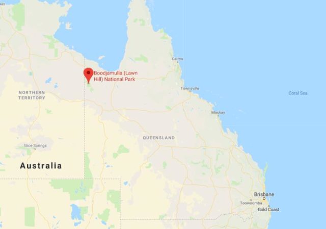 Location of Boodjamulla National Park on map of Queensland