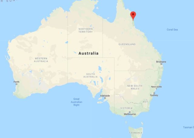 Location of Mount Bartle Frere on map of Australia