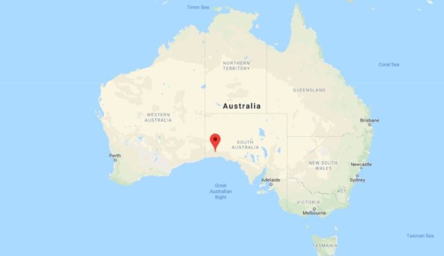Location of Nullarbor Plain on map of Australia