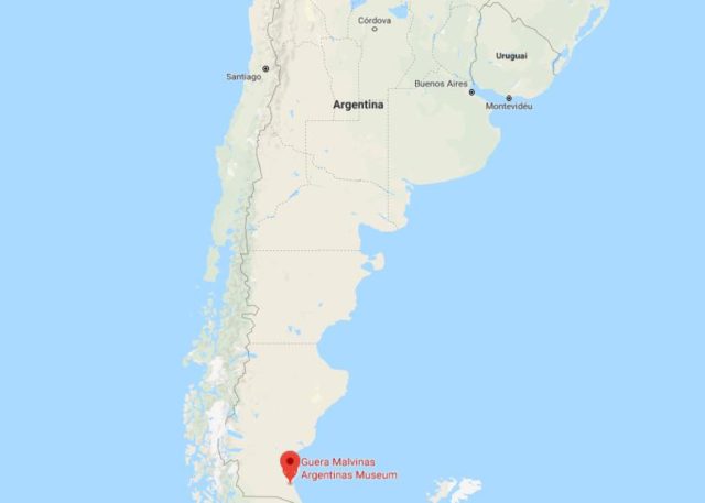 Location of Rio Gallegos on map of Argentina