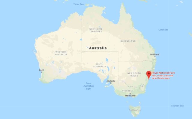 Location of Royal Park on map of Australia
