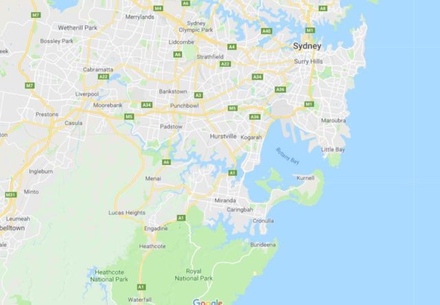 Location of Royal Park on map of Sydney