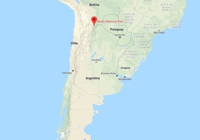 Where is Baritu National Park located on map of Argentina