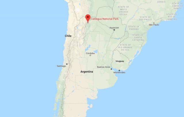 Where is Calilegua National Park located on map of Argentina
