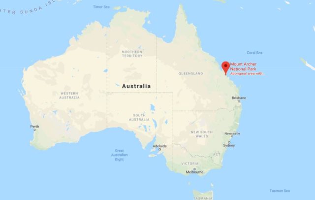 Where is Mount Archer National Park located on map of Australia