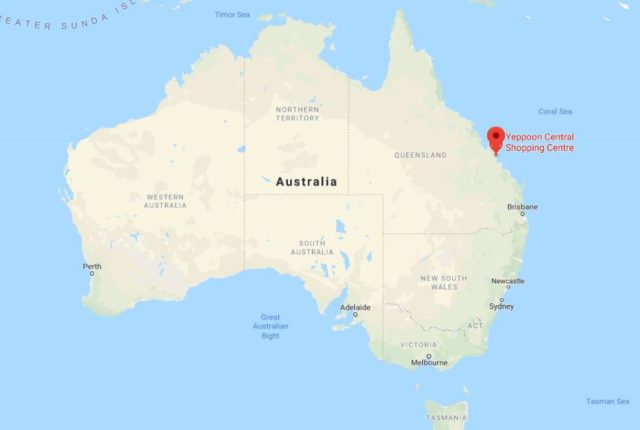 Where is Yeppoon located on map of Australia