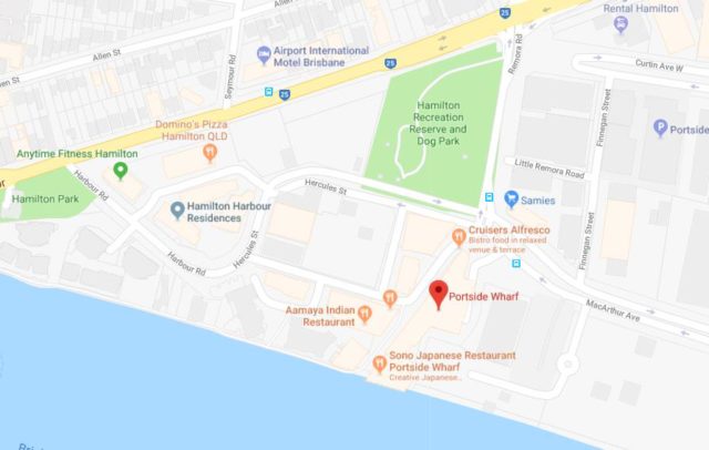 Map of Portside Wharf Brisbane