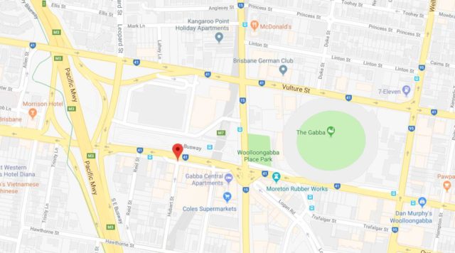 Map of Stanley Street Brisbane