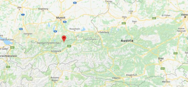 Where is Achenkirch located on map of Austria