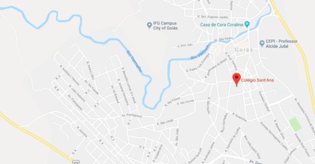 Where is Colegio Sant'Ana located on map of Goias